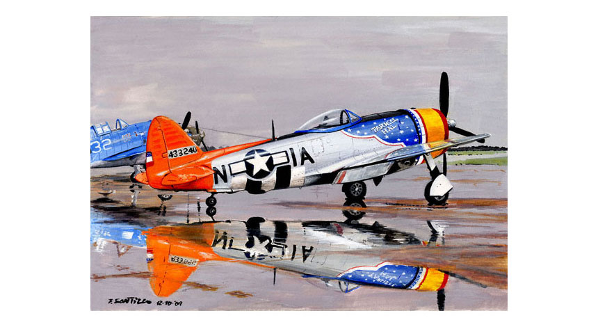 Gouache paint P-47D